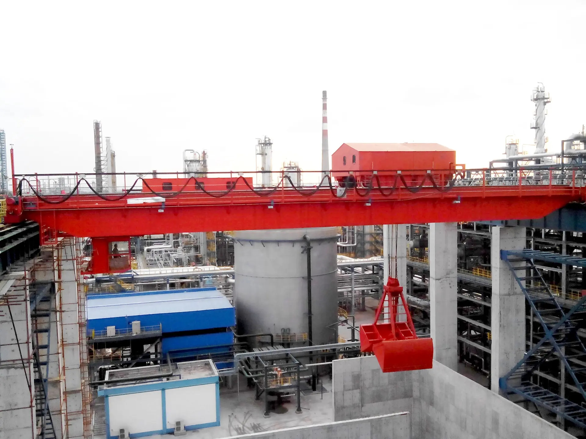 5噸、10噸QZ型雙梁抓斗橋式起重機（行車）技術參數(shù)